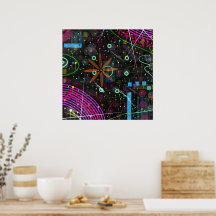 Arte abstracto: satélite