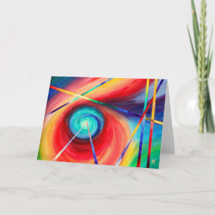 arte abstracto - tarjeta de felicitación para subc