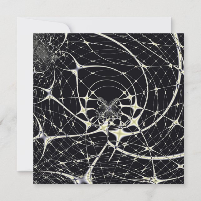 Arte abstracto Telaraña dorada (Anverso)