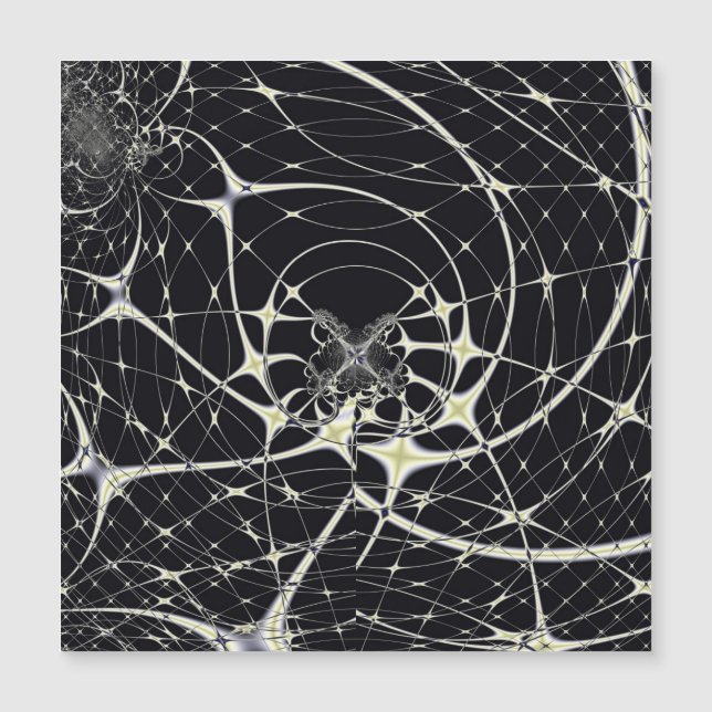 Arte abstracto Telaraña dorada (Anverso)