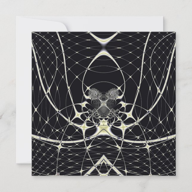 Arte abstracto Telaraña dorada (Anverso)