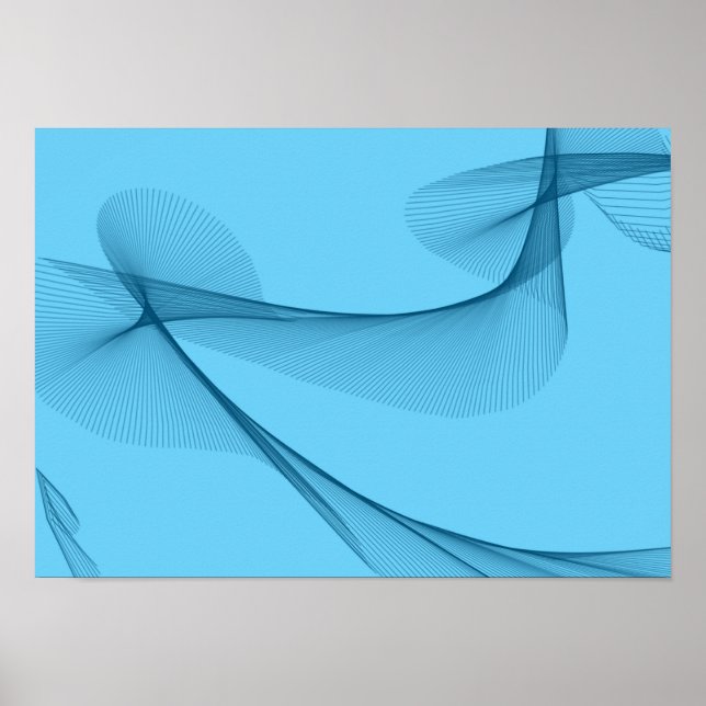 Arte abstracto - tonos azules (Frente)