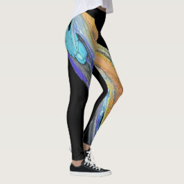 arte abstracto transferido a tus leggings