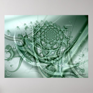 Arte abstracto verde
