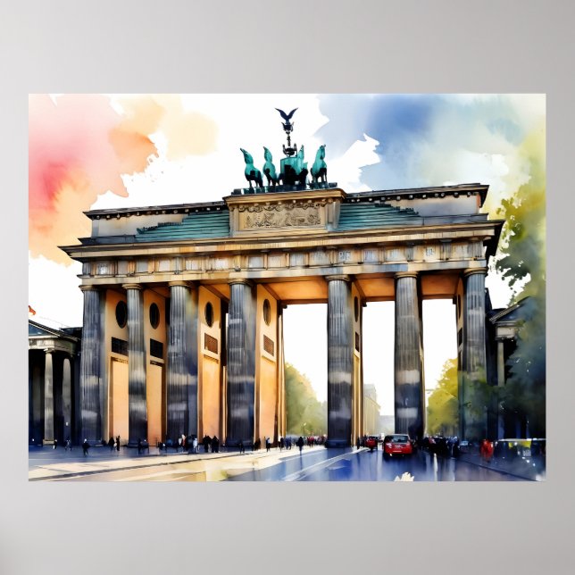 arte acuarela Berlín (Frente)