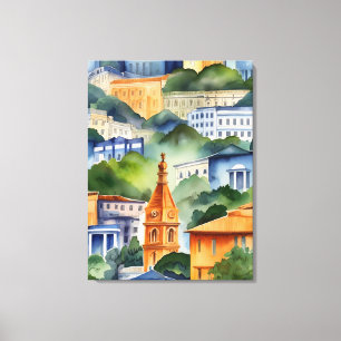 Arte acuarela de Río de Janeiro