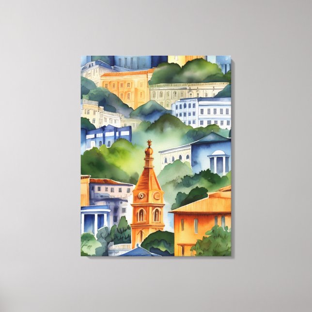 Arte acuarela de Río de Janeiro (Anverso)