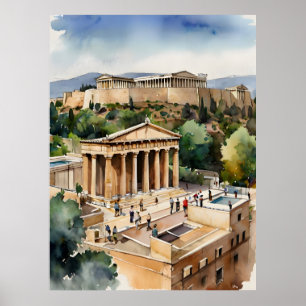 Arte acuático de Atenas Grecia
