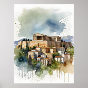 Arte acuático de Atenas Grecia