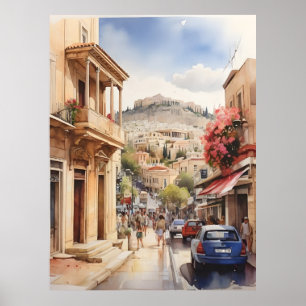 Arte acuático de Atenas Grecia