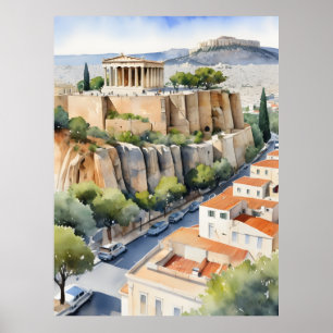 Arte acuático de Atenas Grecia