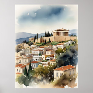 Arte acuático de Atenas Grecia