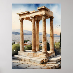 Arte acuático de Atenas Grecia