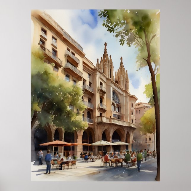 Arte acuático de Barcelona (Frente)