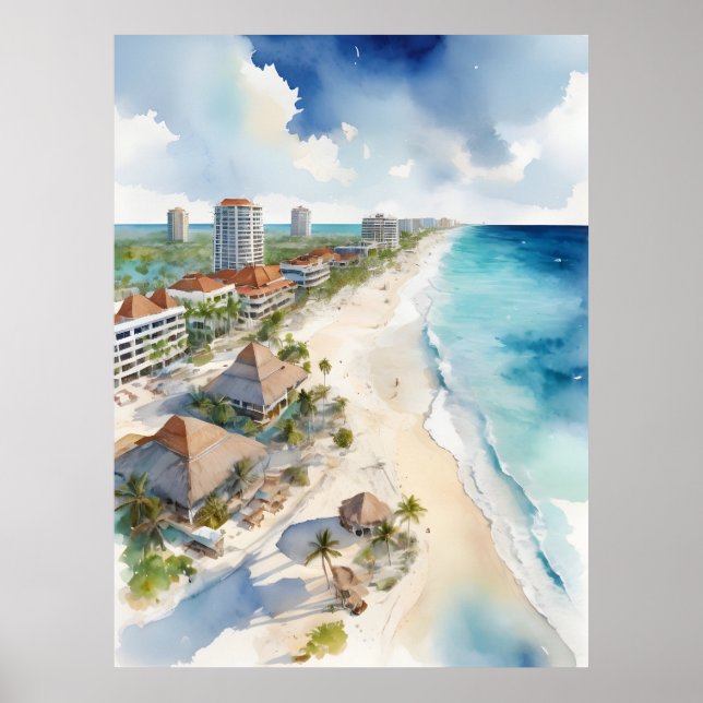 Arte acuático de Cancún (Frente)