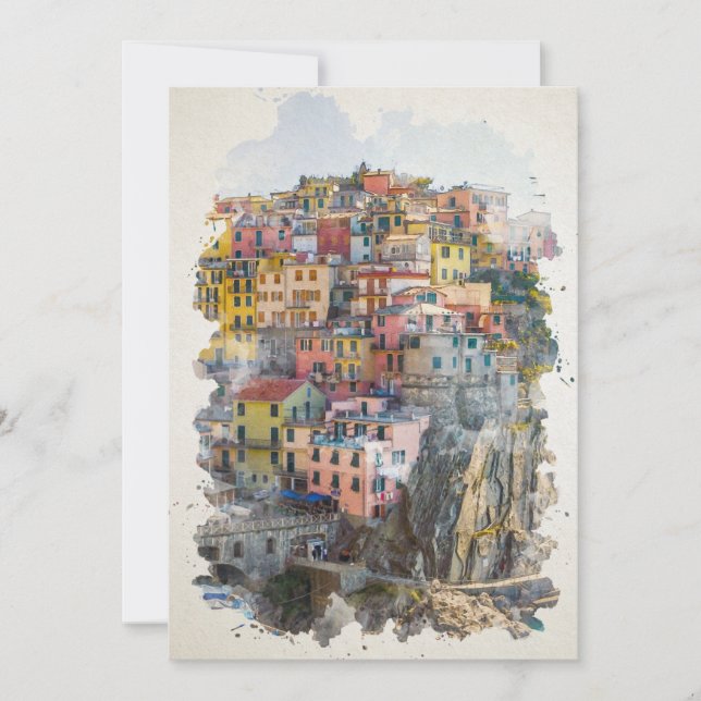 Arte acuático de Cinque Terre (Anverso)