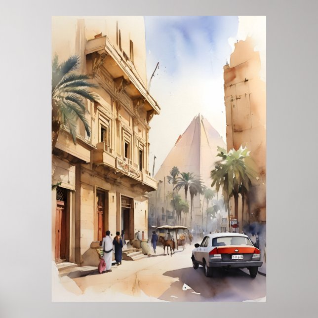 Arte acuático de El Cairo (Frente)