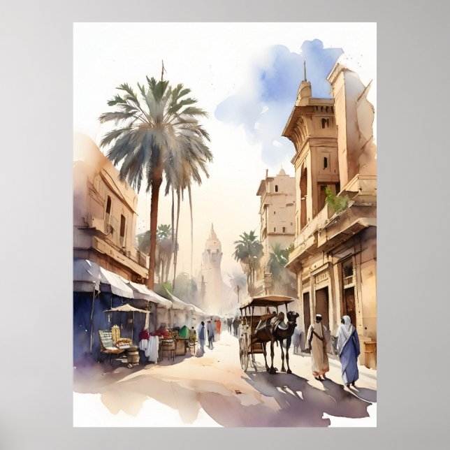 Arte acuático de El Cairo (Frente)