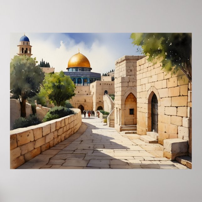 Arte acuático de Jerusalén (Frente)