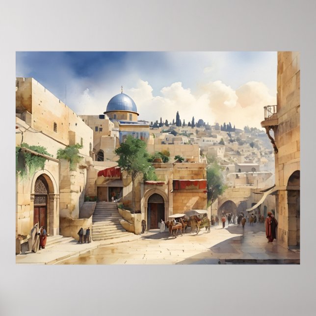 Arte acuático de Jerusalén (Frente)