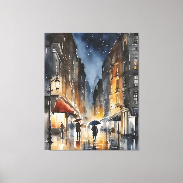 Arte acuático de la ciudad lluviosa (Anverso)