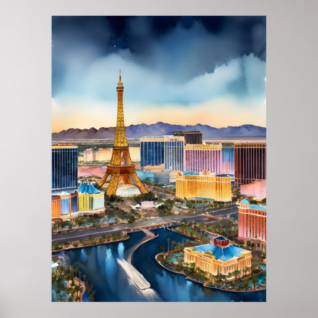 Arte acuático de Las Vegas (Frente)