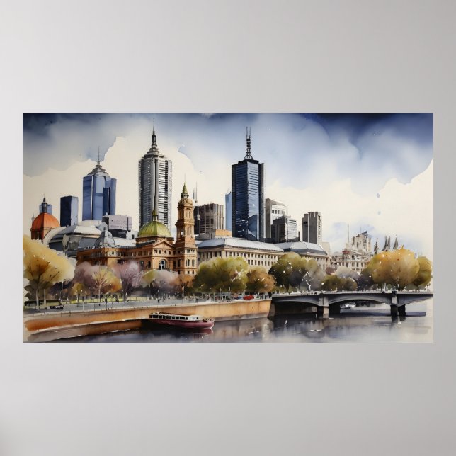 Arte acuático de Melbourne (Frente)