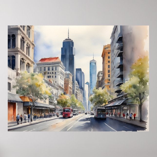 Arte acuático de Melbourne (Frente)