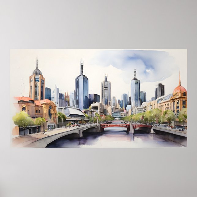 Arte acuático de Melbourne (Frente)