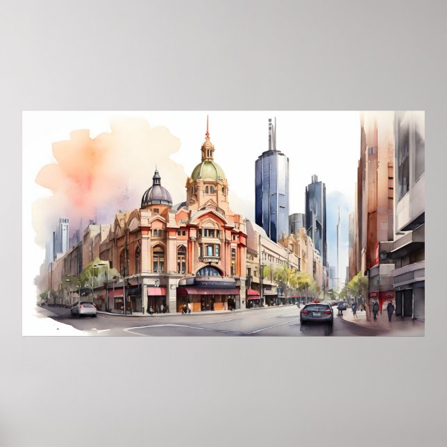 Arte acuático de Melbourne (Frente)