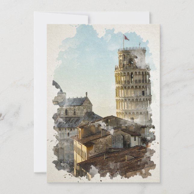 Arte acuático de Pisa Italia (Anverso)