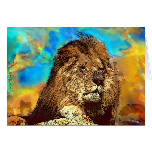 Arte Africano-León-Digital (Anverso (Horizontal))