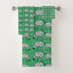 Arte africano, lindo patrón de cebras kenianas