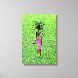 Arte africano moderno, mujer guerrera impresionant