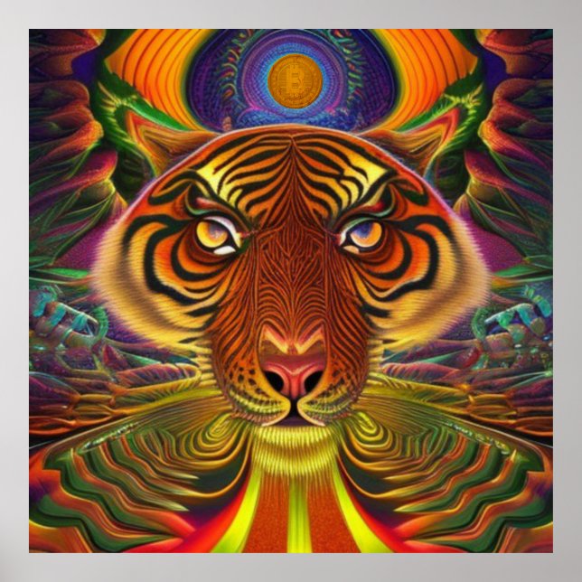 Arte AI Bitcoin Crypto NFT Art (Frente)