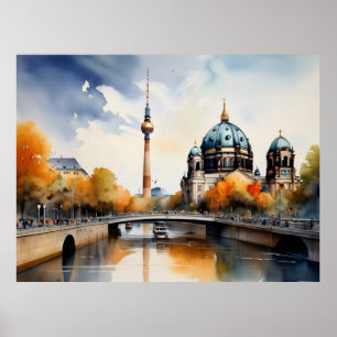 arte al acuarela de Berlín