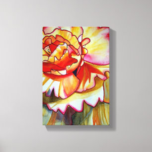 Arte amarillo de la original del watercolour de la