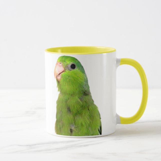 Arte amarillo de la taza de la taza de Parrotlet (Derecha)
