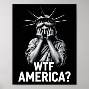 Arte anti-Trump político y democracia Wtf América
