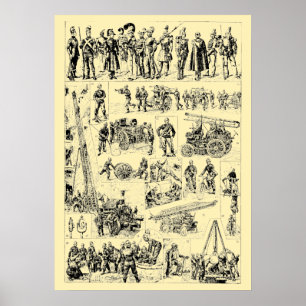 Arte Antiguo de Bomberos
