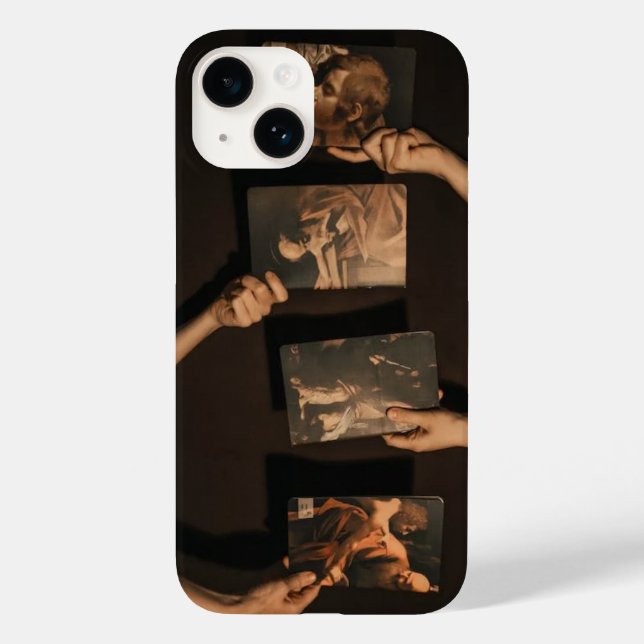 arte antiguo de iphone 14-13-12-X flime funda (Reverso )