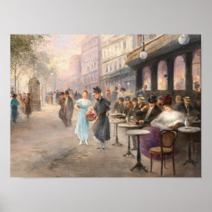 Arte antiguo de la calle de París