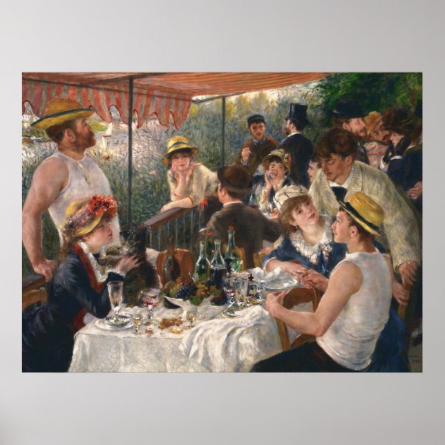 Arte antiguo de una fiesta en un barco al estilo i (Frente)