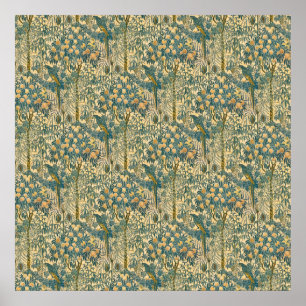 Arte Antiguo de Walter Crane de Guacamayo y Fruta 