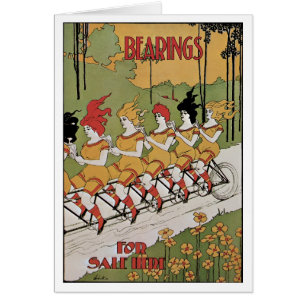 Arte antiguo modernista, Bicicleta tándem de rodam