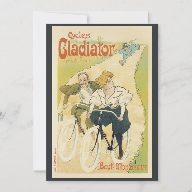 Arte Antiguo Modernista, Bicicletas Gladiator Cycl (Anverso)