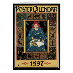 Arte Antiguo Modernista, Mujer Leyendo Libro de As