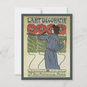 Arte Antiguo Moderno, Artista Pintando Flores de A