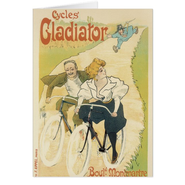Arte Antiguo Moderno, Bicicletas Gladiator Cycles (Frente)