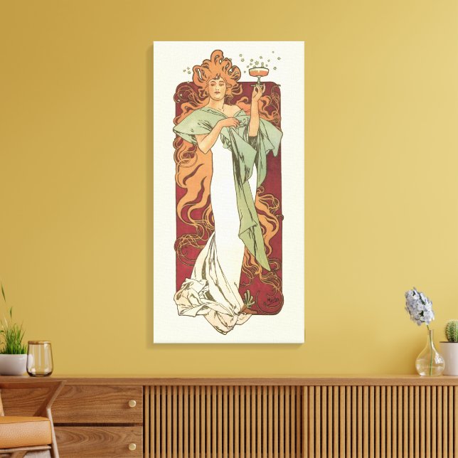 Arte Antiguo Moderno, Champán de Alphonse Mucha (Insitu (Sala de estar))